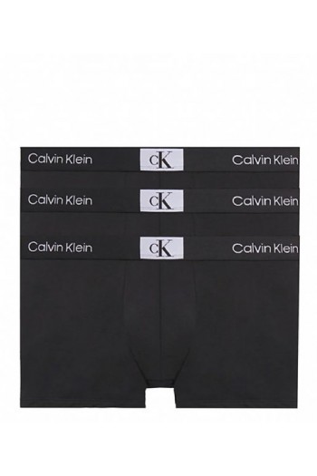 Ανδρικό Boxer Calvin Klein  Trunk 3pack 000NB3528A-UB1 ΜΑΥΡΟ